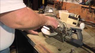 Skilsaw Model 77 Pt 4  Changing the Blade and Testing  a video tutorial by Old Sneelocks Workshop [upl. by Enitsenre]