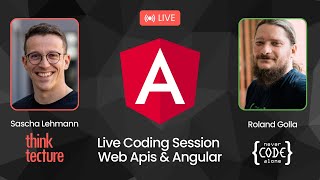 Wir bewegen das Webdesign Live Coding Session mit Web Apis Angular und Sascha Lehmann [upl. by Elson]