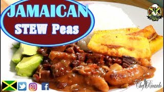 How To Make Pigtail Stew Peas Jamaica  Recipes By Chef Ricardo [upl. by Agn]