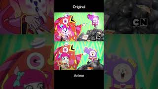 Original VS Anime ¿ Cual te parece mejor  anime edit cartoonnetwork [upl. by Eichman]