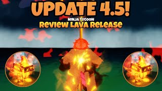 ninja tycoon review Lava Release mode update 45 roblox roblox 🌋 [upl. by Nivlen]