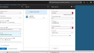 How to create Azure SQL Database server and how to look for connection strings [upl. by Sitoel253]