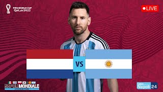 LIVE MONDIALI OlandaArgentina segui con noi lAlbiceleste in campo [upl. by Ohl]