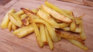 Pommes Frites  superschnell superleicht selbst gemacht ohne viel ÖL [upl. by Nivla]