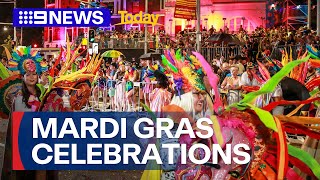 More than 120000 party in Sydney for Mardi Gras parade  9 News Australia [upl. by Thackeray]