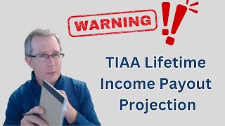 TIAA Lifetime Income Payment Payout Rate Projection  Be Careful [upl. by Ilke]