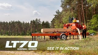 LT70 Mobile Sawmill in Action  WoodMizer [upl. by Whitcomb]