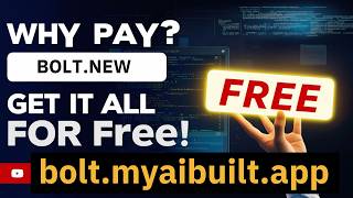 Fully Free BoltNew  boltmyaibuiltapp  Online Zero Setup Zero Cost AIPowered FullStack Apps [upl. by Catharina]