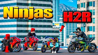 Hurtamos Una Ninja H2R Para Modificarla Gta Rp [upl. by Amando]