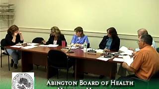 Abington Board of Health Meeting 51412 [upl. by Schapira]