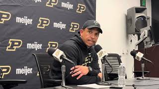 Purdue head coach Ryan Walters after 350 loss to Oregon [upl. by Guimar]