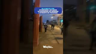 En la cara de la PNP Así ingresaron los desconocidos que agredieron a estudiantes de San Marcos [upl. by Chamkis655]