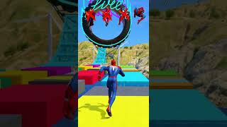 GTA5  which superheroes is luckier Ep 884 gta5 spiderman gta5superhero [upl. by Rosenquist500]