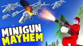 MINIGUN vs 100 Helicopters This is Too OP Ravenfield Beta Gameplay [upl. by Russo]