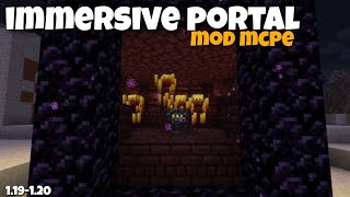 Immersive portal mod for minecraft pe 119120  immersive portal mod for mcpe 119  portal mod [upl. by Pega]