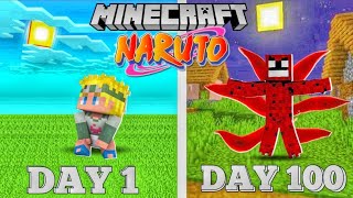 I survived 100 Days Minecraft as a Naruto and this is what happened [upl. by Godwin]