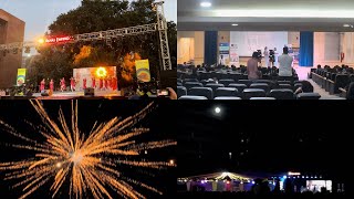 Amity university gurugram  Dandia night vlog firing fire crackers and skyshot in Amity University [upl. by Naleag470]