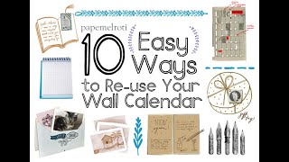 10 Ways to Recycle your Old Calendar [upl. by Hsihsa]