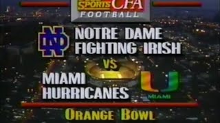 Miami vs Notre Dame entrance 1989 [upl. by Mairam990]