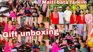 Maiti bata farkiym  Didiko Gift Unboxing  SundarBinitaVlog [upl. by Yennek]