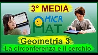 Videolezioni di geometria per la terza media  La circonferenza e il cerchio [upl. by Aimat]