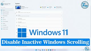 ✅ How To Disable Inactive Window Scrolling or Auto Scrolling in Windows 11 [upl. by Ahsenet]