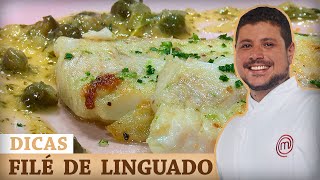 FILÉ DE LINGUADO AO MOLHO DE ALCAPARRAS com Raul Lemos  DICAS MASTERCHEF [upl. by Appilihp999]