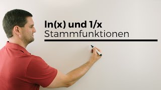 Lnx und 1x und ihre Stammfunktionen Logarithmusfunktion  Mathe by Daniel Jung [upl. by Amlas62]