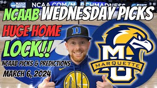 HUGE HOME LOCK NCAAB Picks Today 362024  Free NCAAB Picks Predictions amp Sports Betting Advice [upl. by Edasalof378]