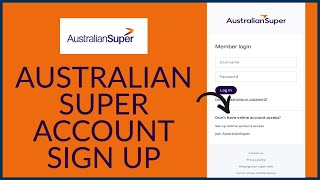 AustralianSuper Sign Up How to CreateOpen Australian Super Account 2023 [upl. by Wallas]