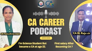 Science Student But Became CA At Age 22  CA Career Podcast [upl. by Elinad]