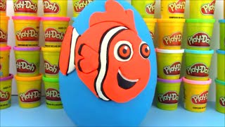 Finding Dory Movie Nemo Huge Surprise Egg Toy Review [upl. by Werbel]