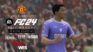 Manchester United vs Wolves  Premier League Match Week 3  Full Manual Gameplay  EA FC 24 [upl. by Skees351]