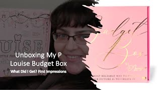 Unboxing My P Louise Budget Box What Did I Get First Impressions [upl. by Ardehs]