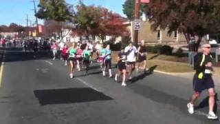 Richmond Marathon pounding the pavement at the halfway mark [upl. by Garber]