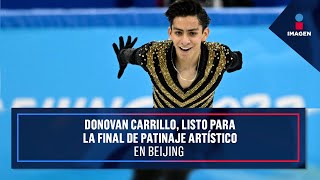 Donovan Carrillo listo para la final de patinaje artístico en Beijing 2022  Yuriria Sierra [upl. by Nyer]