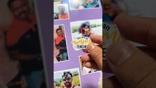 💜Lavender colour Teacher themed vintage Frame 🧑🏻‍🏫 shortvideo vintagephotoframe farewell [upl. by Neerual920]