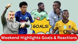 DStv Premiership Weekend Highlights Goals amp Reactions [upl. by Aietal]