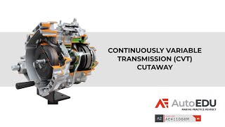 Continuously Variable Transmission CVT Cutaway Educational Trainer AE411068M by AutoEDU [upl. by Allecsirp740]