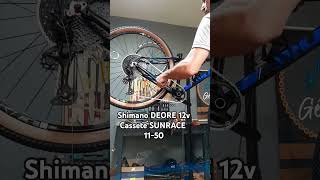 Shimano DEORE 12v cassete SUNRACE 1150 bikereels shimano bike [upl. by Cuda]