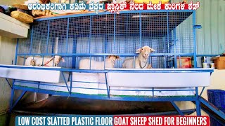 LOW COST SHED for Goat Sheep Farming with Plastic Slatted Floor  Small Farming Setup for Beginners [upl. by Haldane999]