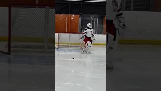 How NOT to warmup a goalie 😬😂 hockey [upl. by Oaks264]