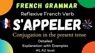 SAPPELER  Conjugation of the French Verb Sappeler in the present tense  French Reflexive Verbs [upl. by Norina]