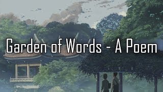 the garden of words clips of editing [upl. by Ellenej]