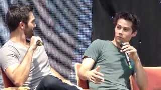 Alpha Con 2014Tyler Hoechlin and Dylan Obrien panel Part 10 [upl. by Aidas191]