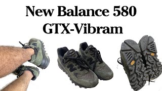 Review of New Balance 580 GTX Vibram KombuBlack mt580rbl [upl. by Lihkin]