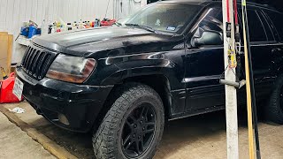 2000 JEEP GRAND CHEROKEE V8 4x4 TRANSMISSION SWAP [upl. by Nossah591]