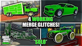 SOLO GTA 5 TOP 4 WORKING CAR MERGE GLITCHES AFTER PATCH 168 F1BENNYS MERGE GLITCH GTA ONLINE [upl. by Carthy]