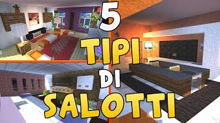 COME ARREDARE UNA CASA IN MINECRAFT ➜ IL SALOTTO 111 [upl. by Ecnerrot]