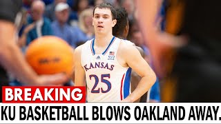 KU basketball blows out Oakland Here are three takeaways from the Jayhawks’ win [upl. by Caroline]